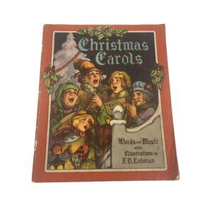 1938 Whitman Christmas Carols Book F.D. Lohman Vintage Holiday Songs